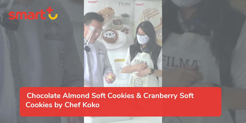 Chocolate Almond Soft Cookies & Cranberry Soft Cookies by Chef Koko